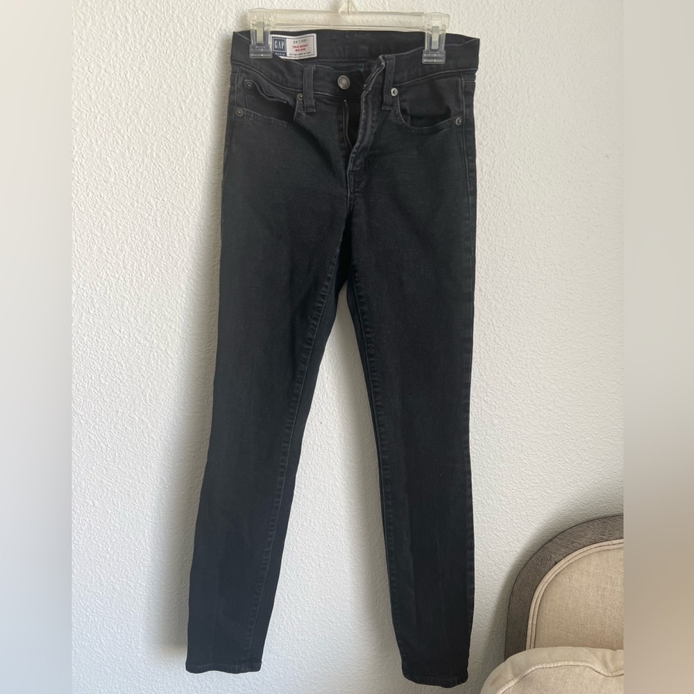 GAP denim - True skinny mid rise. Size 24